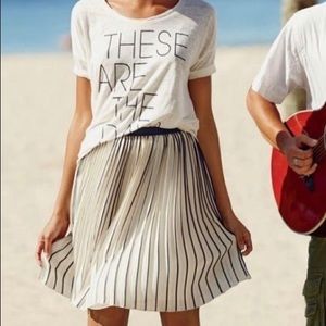 J.Crew Sunburst accordion pleated skirt